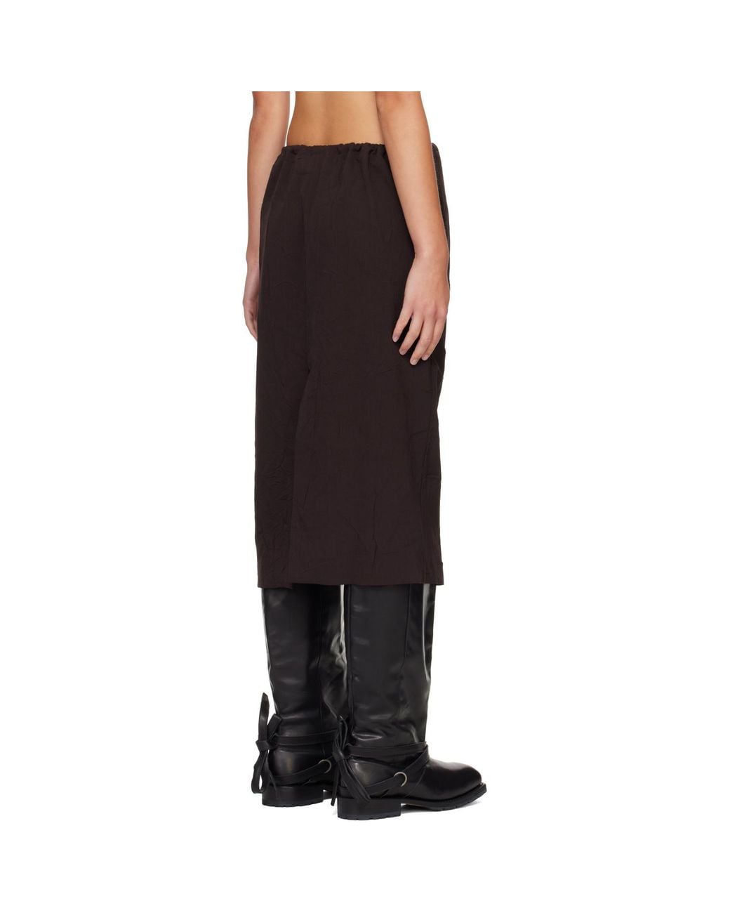 Our Legacy Black Crush Midi Skirt