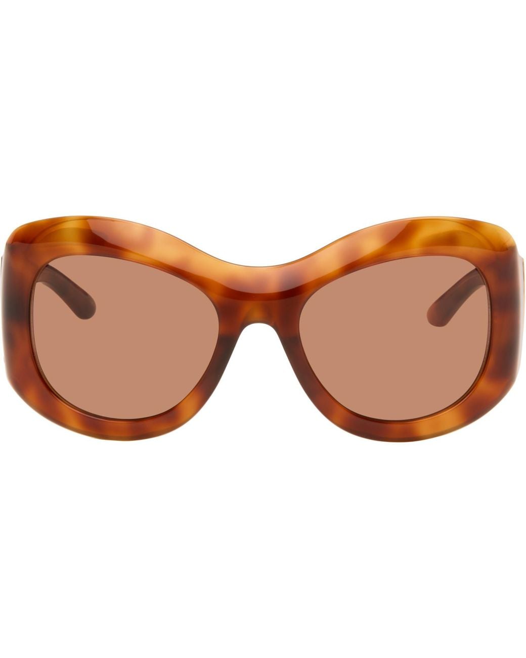 Gucci Brown Round Frame Sunglasses