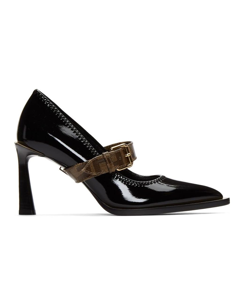 Mary Jane Buckle Leather Pump 