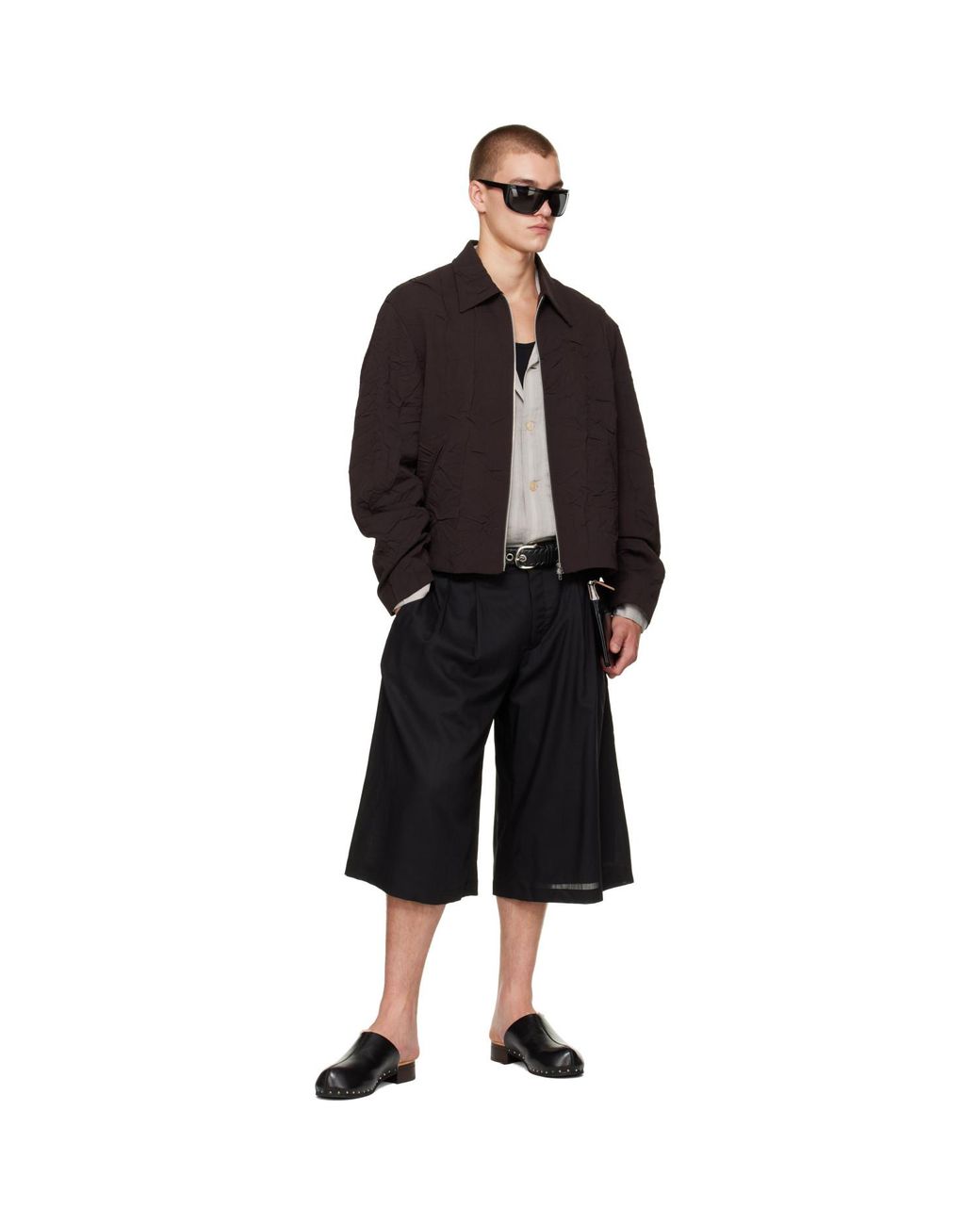 Our Legacy Black Supporter Organizer Pouch for men