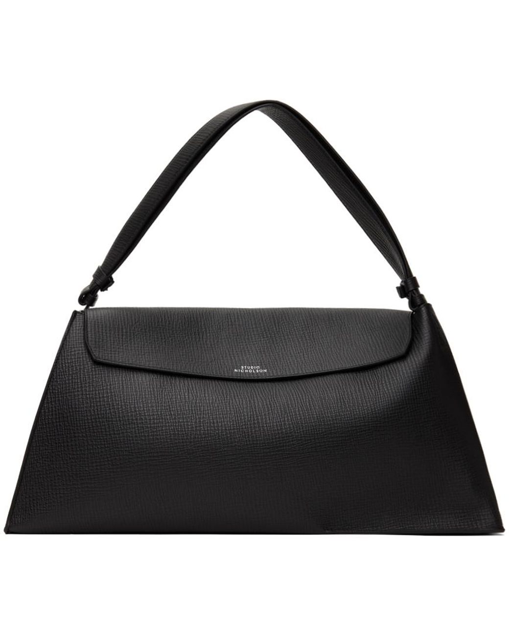 Studio Nicholson ブラック レザー Shiboru バッグ ブラック | Lyst