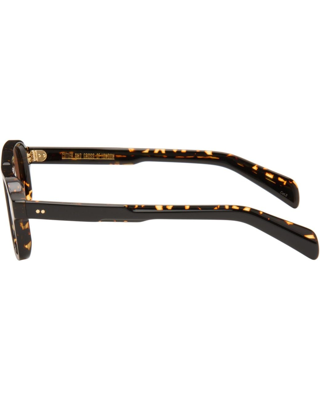 Cutler & Gross Brown Gr15 Aviator Sunglasses for men