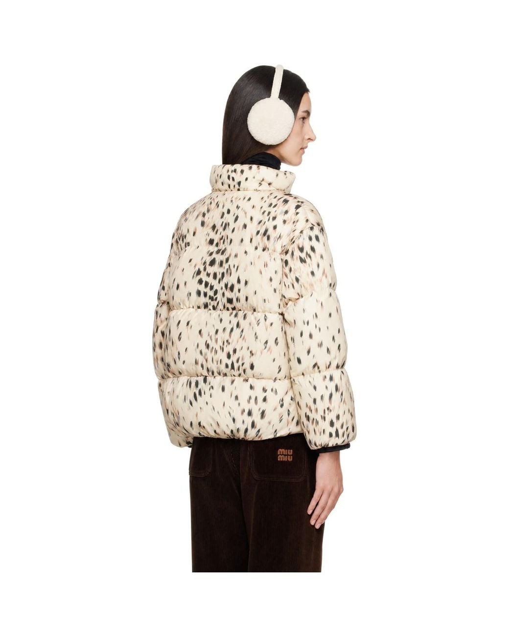 Moncler Natural Rayonnant Zip-Off Down Jacket