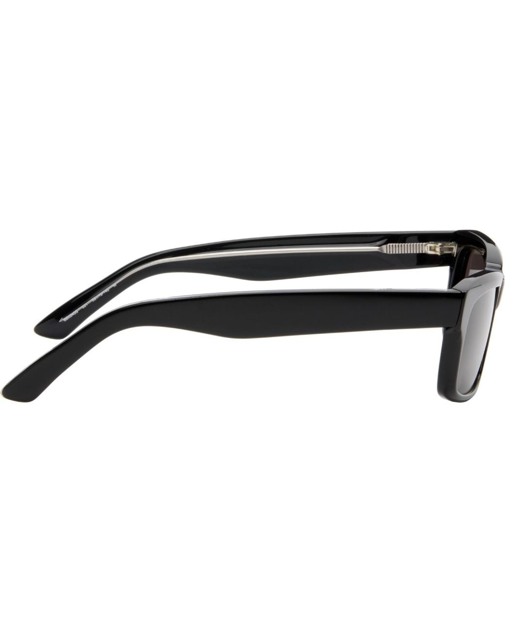 Balenciaga Black Rectangular Sunglasses for men