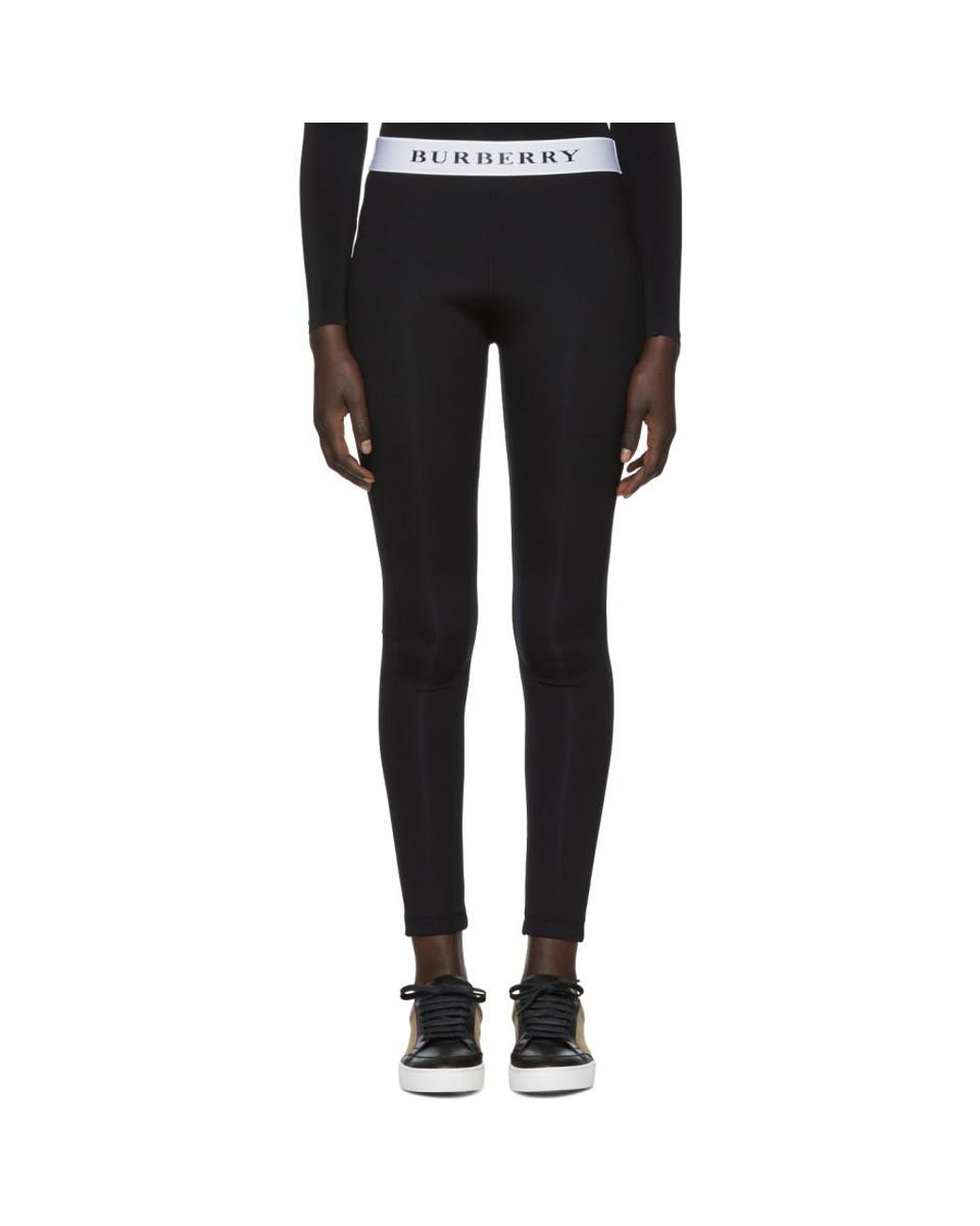 Burberry Check Panel Leggings Black - Women | Burberry® Official | Yorkdale  Mall