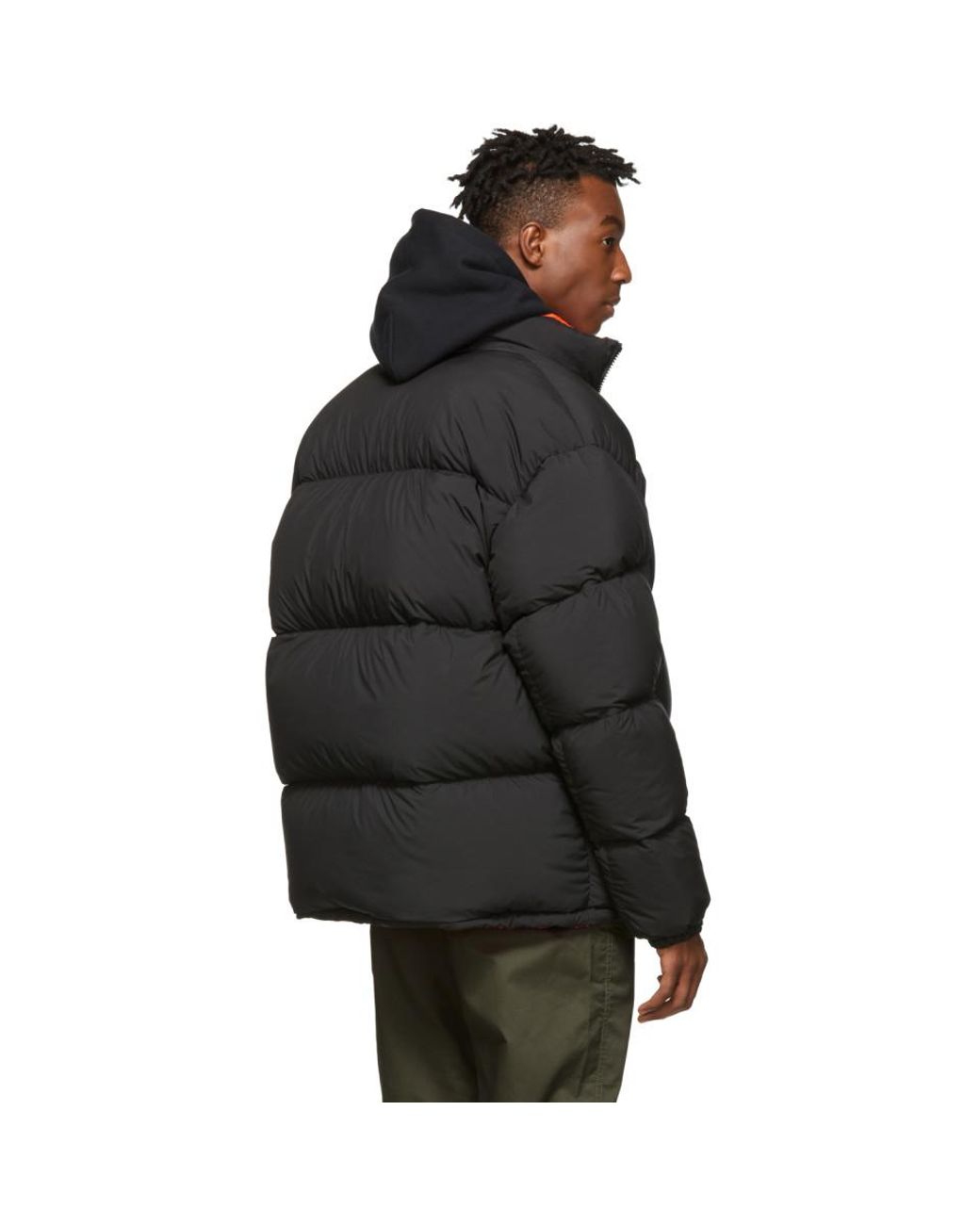 Nike Reversible Black And Orange Down Nrg Puffer Jacket for Men | Lyst