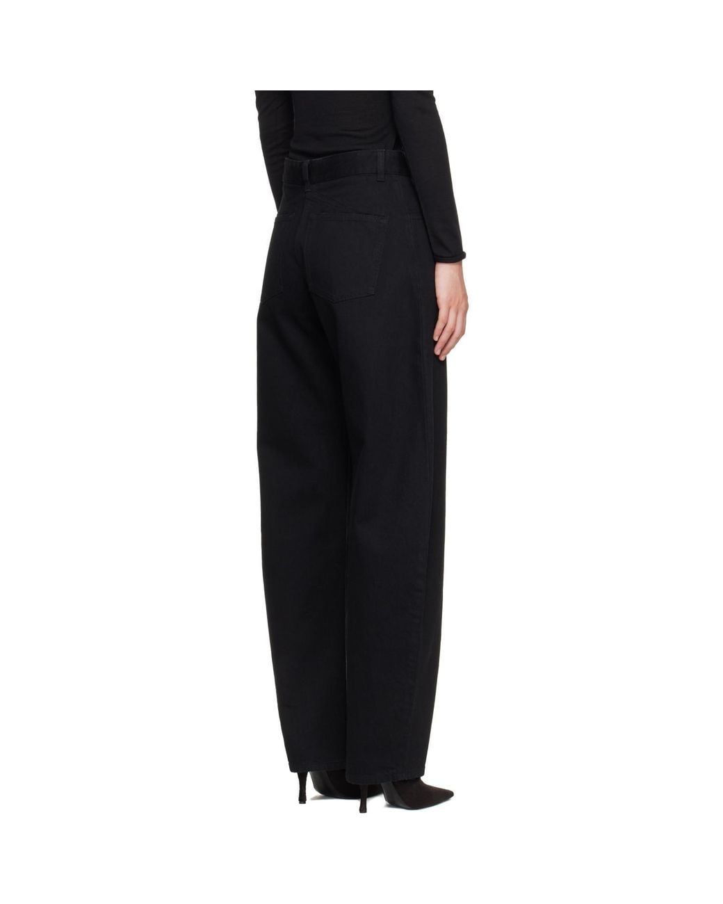Alaïa Black Round Jeans