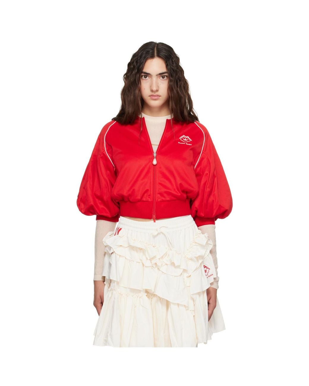 Simone Rocha Red Adidas Originals Superstar Track Top
