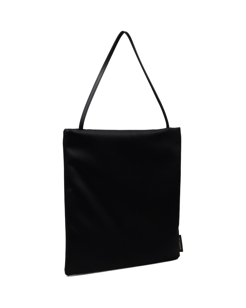 Loulou de Saison Black Anthea Satin Day Tote