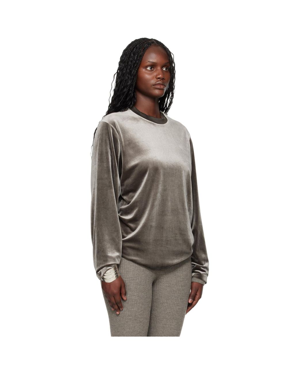 Fear Of God Brown Holiday Velour Classic Long Sleeve T-Shirt