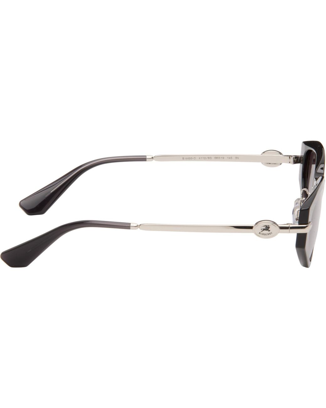 Burberry Gray Oval Sunglasses