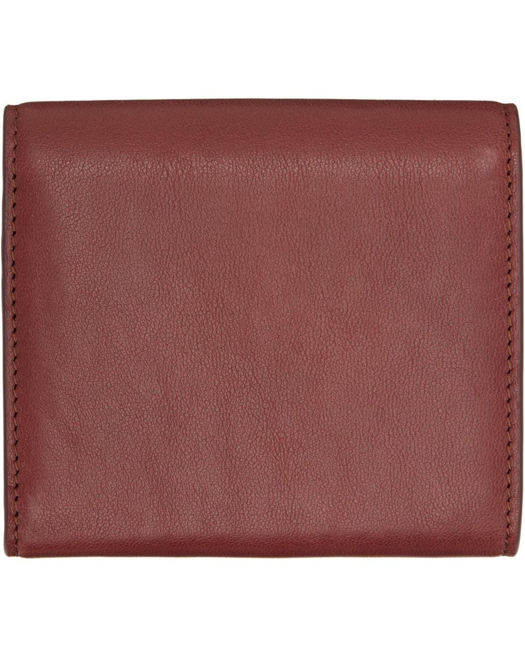 Vivienne Westwood Brown Burgundy Hunter Flap Wallet for men