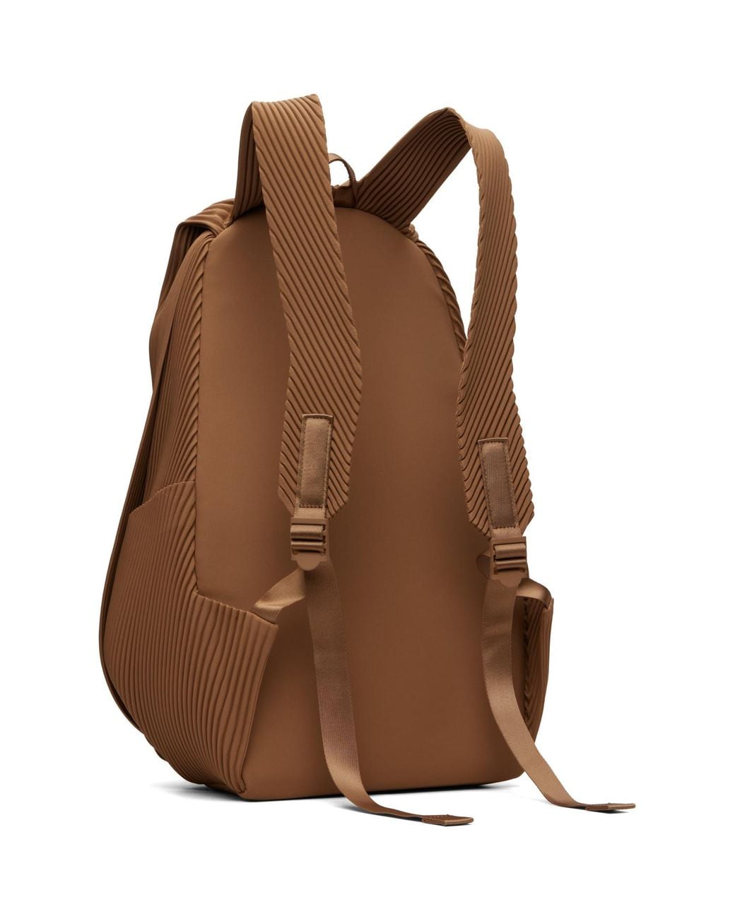 Homme Plissé Issey Miyake Brown Pleats Backpack for men
