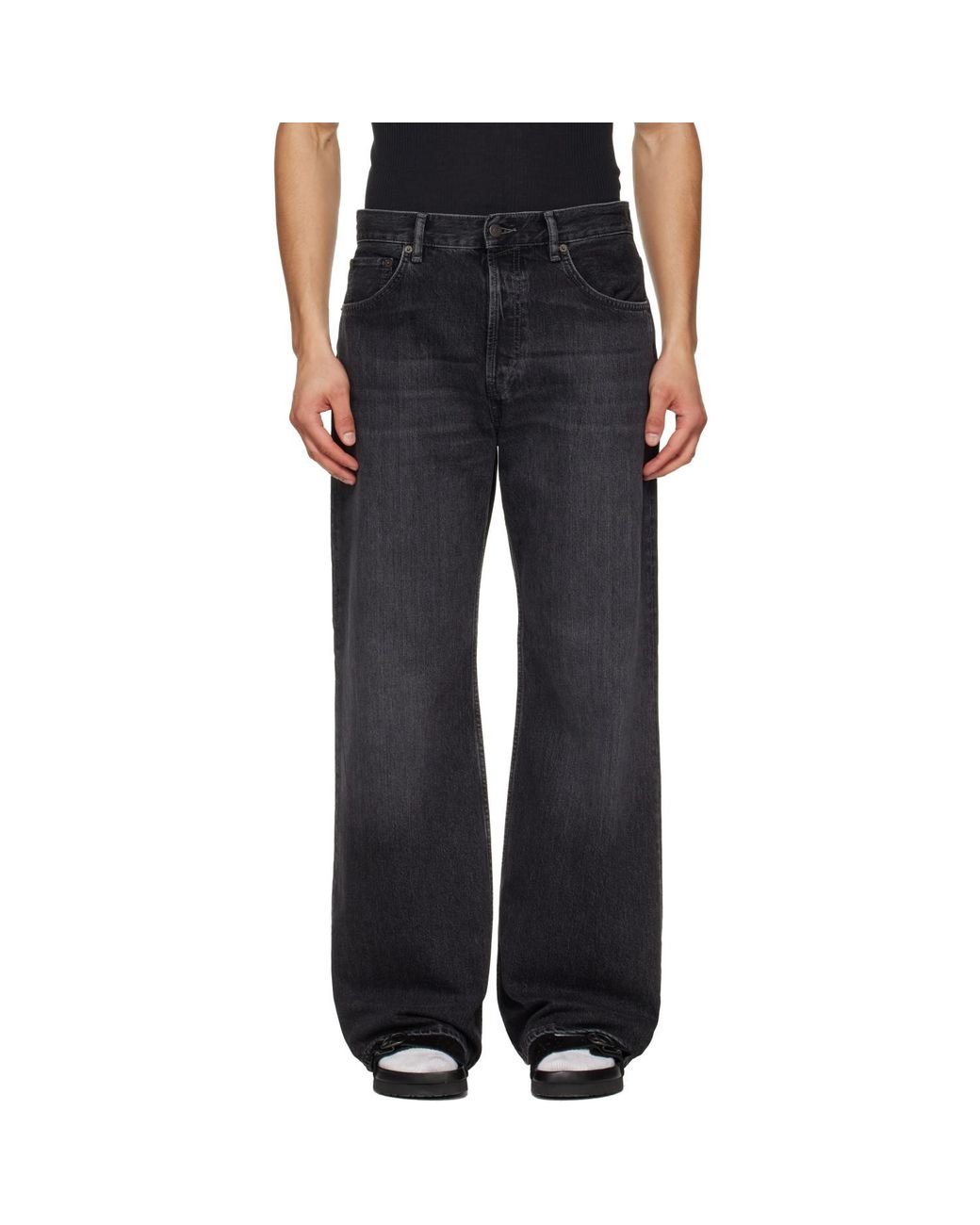 Acne Black Regular Fit 2021M Jeans for men