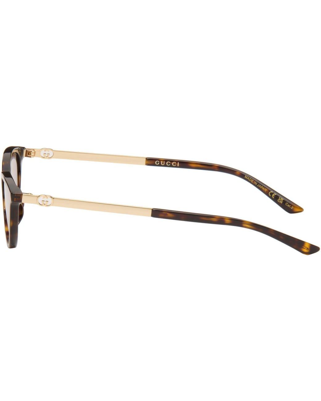 Gucci Brown Cat-Eye Frame Sunglasses