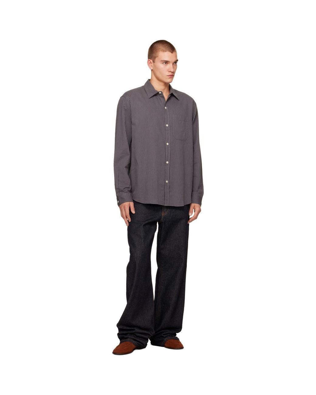 mfpen Gray Distant Shirt for men