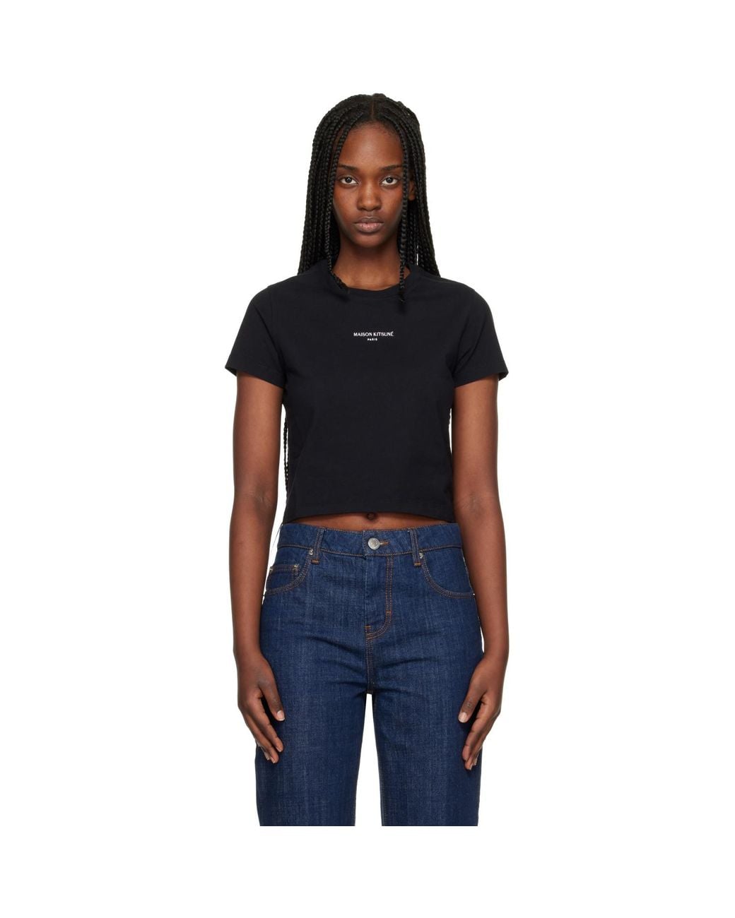 Maison Kitsuné Black Paris' Baby T-Shirt