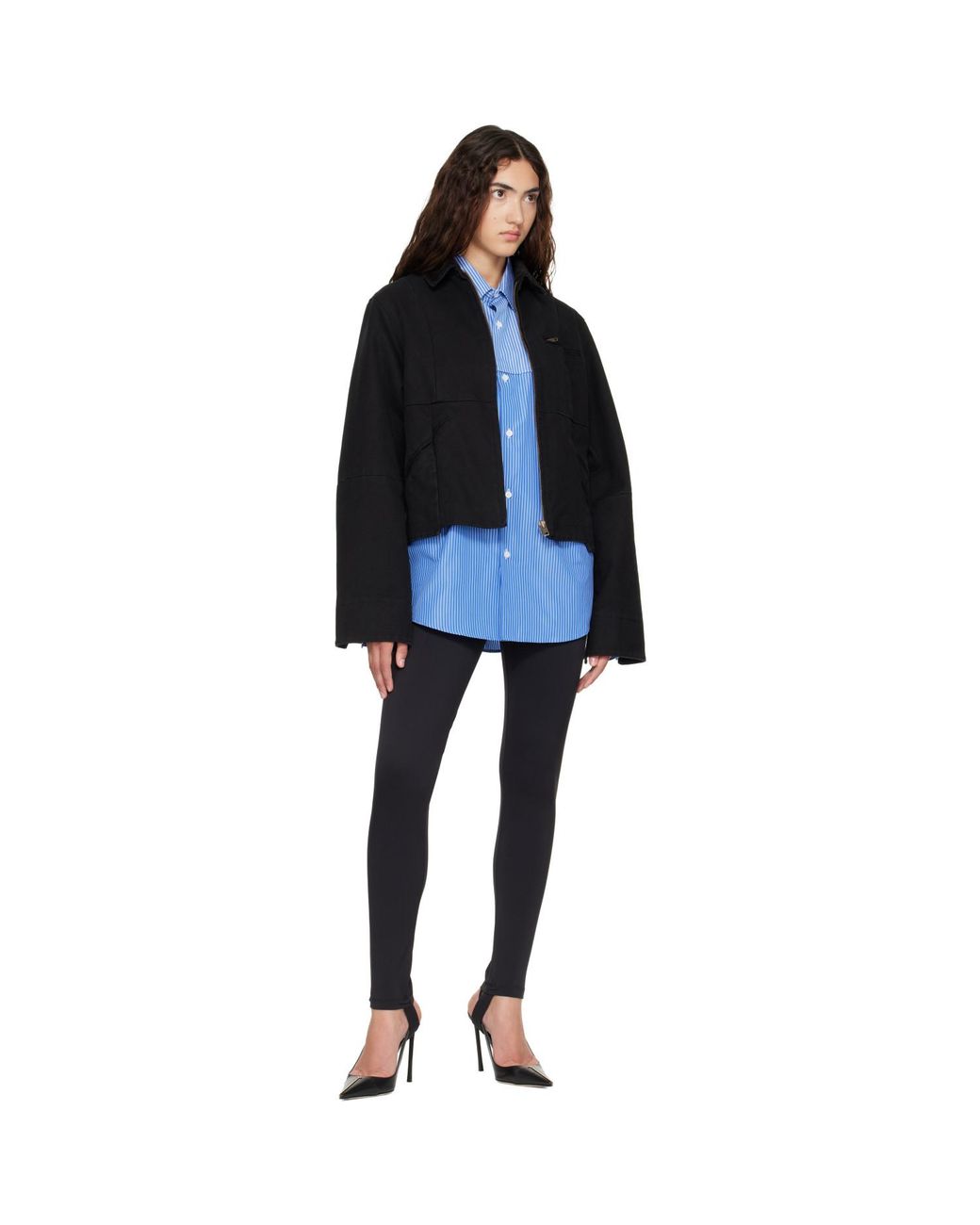 Vetements Black Cut-Up Workwear Jacket