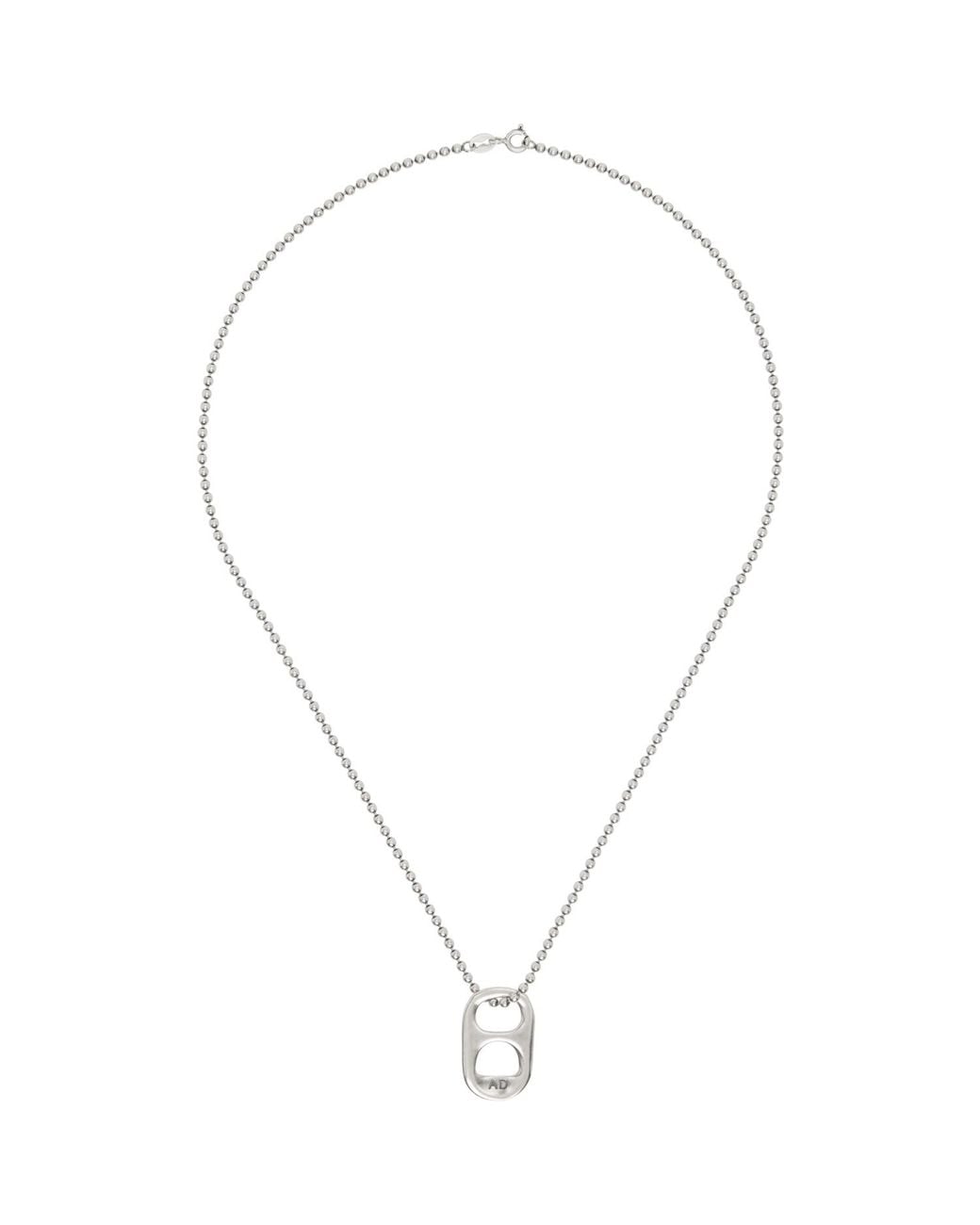 ALEXANDER DIGENOVA Metallic Can Cap Necklace for men