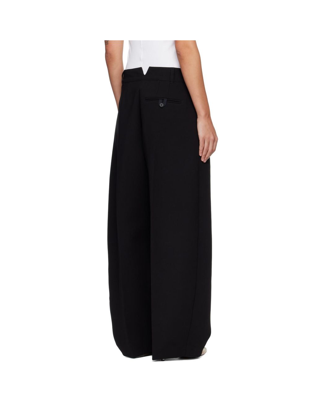 Jacquemus Black 'The Ovalo' Trousers