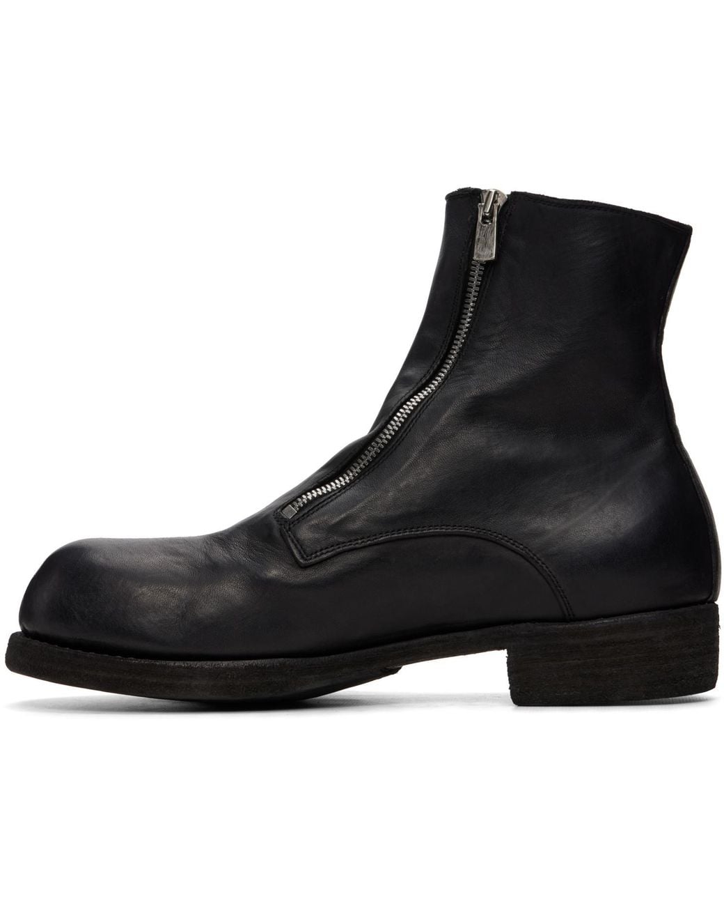 Guidi Black Gr07Fz Zip Up Boots for men