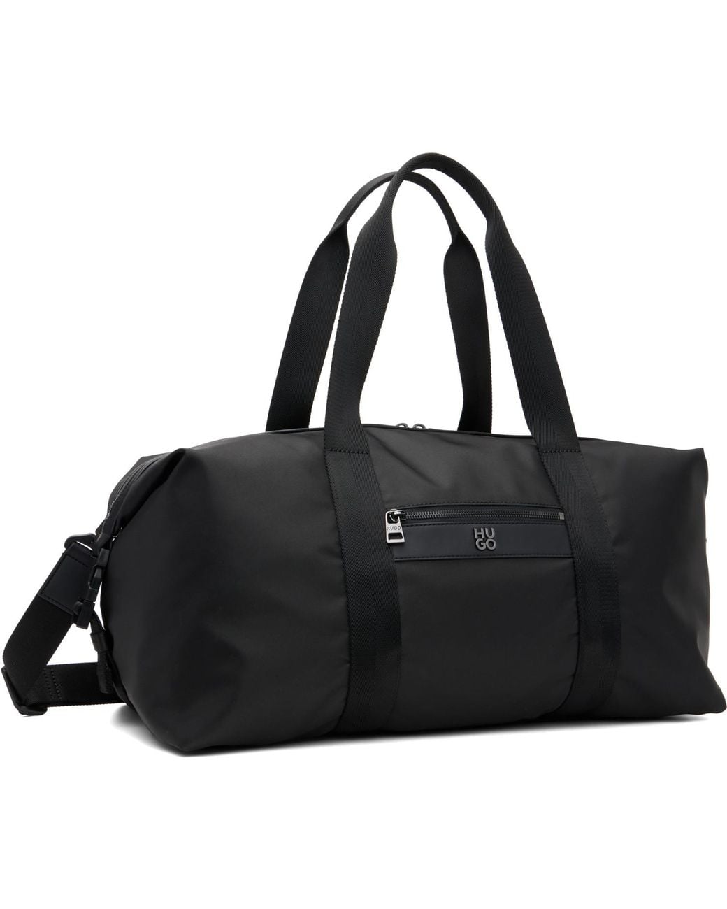 HUGO Black Logo Hardware Duffle Bag for men