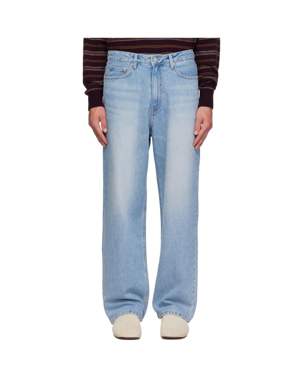DUNST Blue Straight Regular Jeans for men