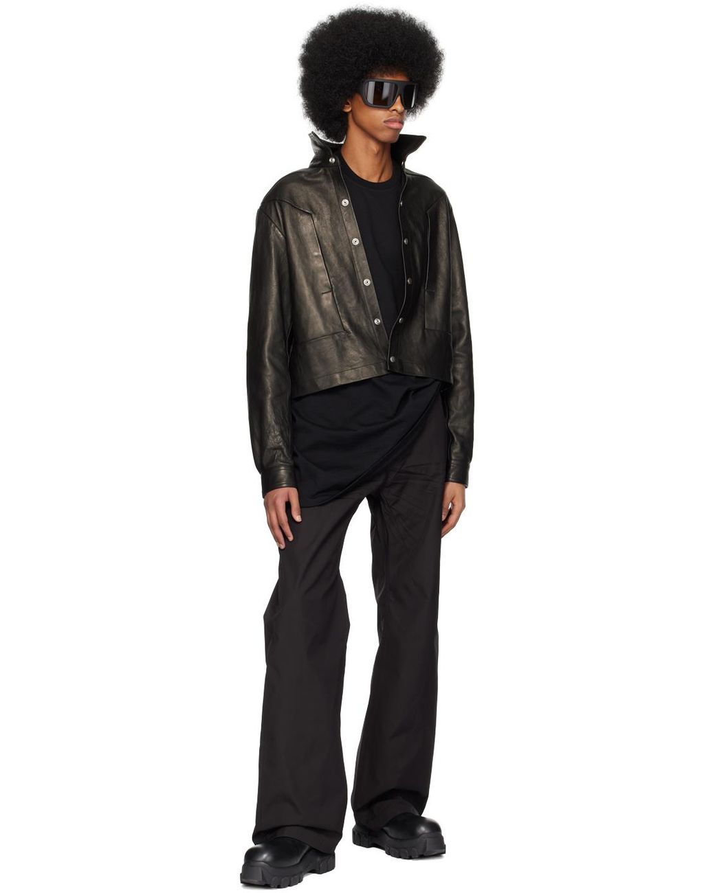 メンズ Rick Owens Alice Strobe レザージャケット ブラック | Lyst メンズ Rick Owens Alice Strobe レザージャケット ブラック | Lyst