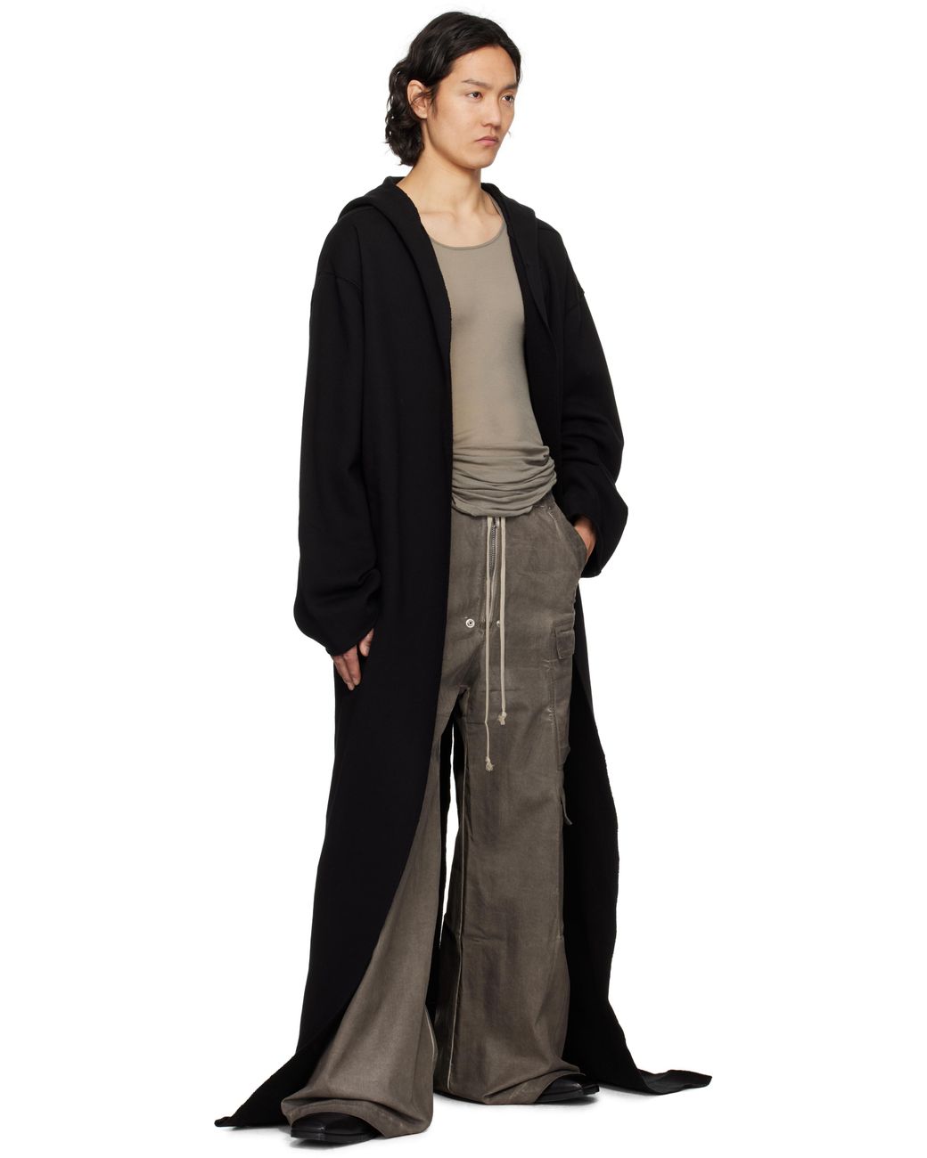 【Rick Owens】 Hollywood Dragging フーディ Rick Owens Hollywood Dragging Hoodie in Black for Men | Lyst