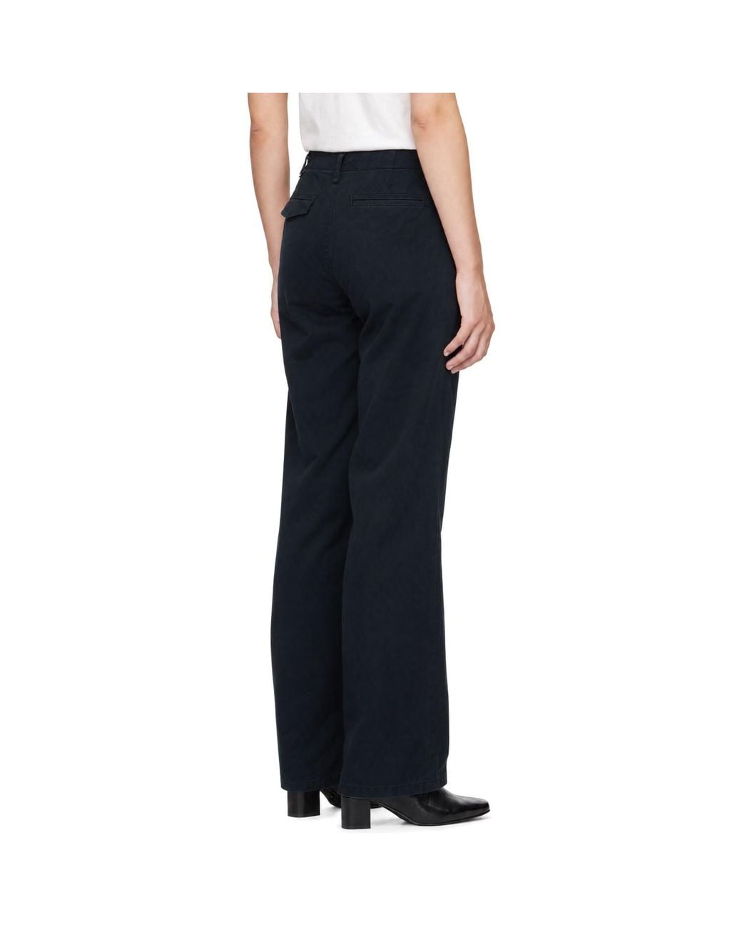 Pantalon Chino Ample Sofie Bleu Marine Rag & Bone en coloris Blue