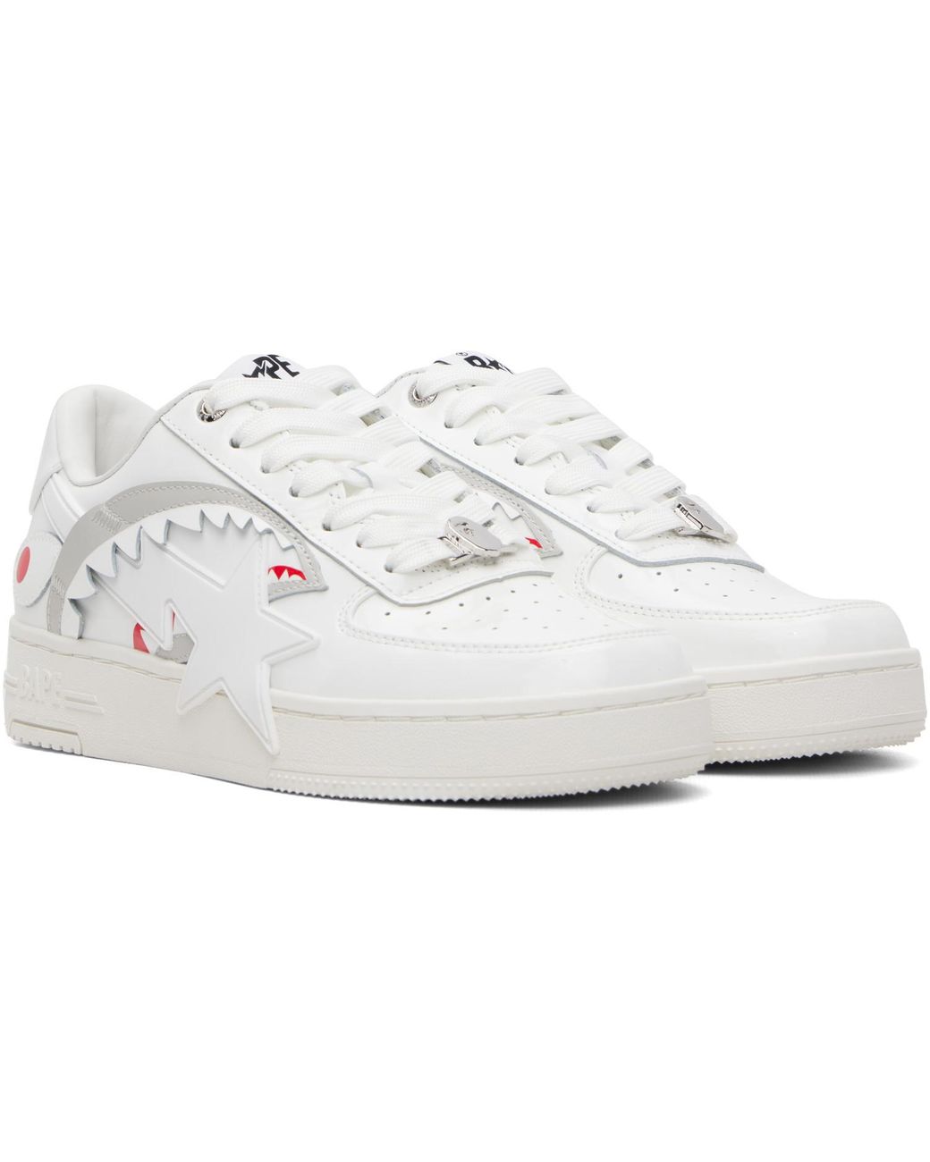 A Bathing Ape White Sta #1 Sneakers for men