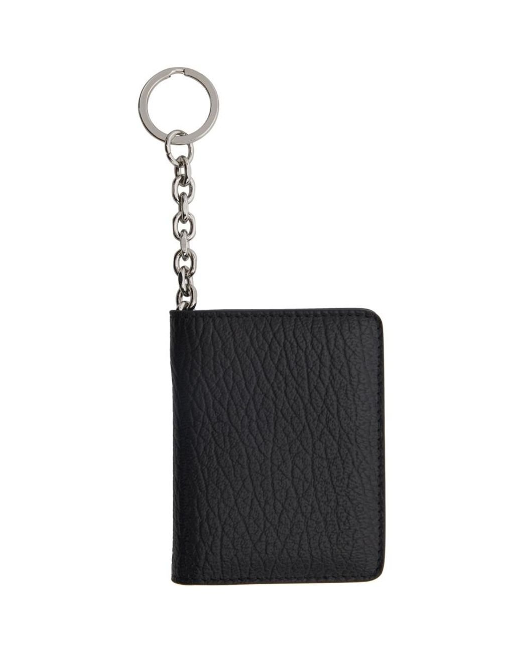 Maison Margiela Leather Wallet in Black - Save 19% - Lyst