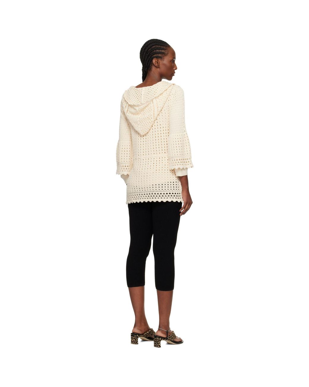 Isabel Marant Black Off- Zaelle Summer Crochet Knit Minidress