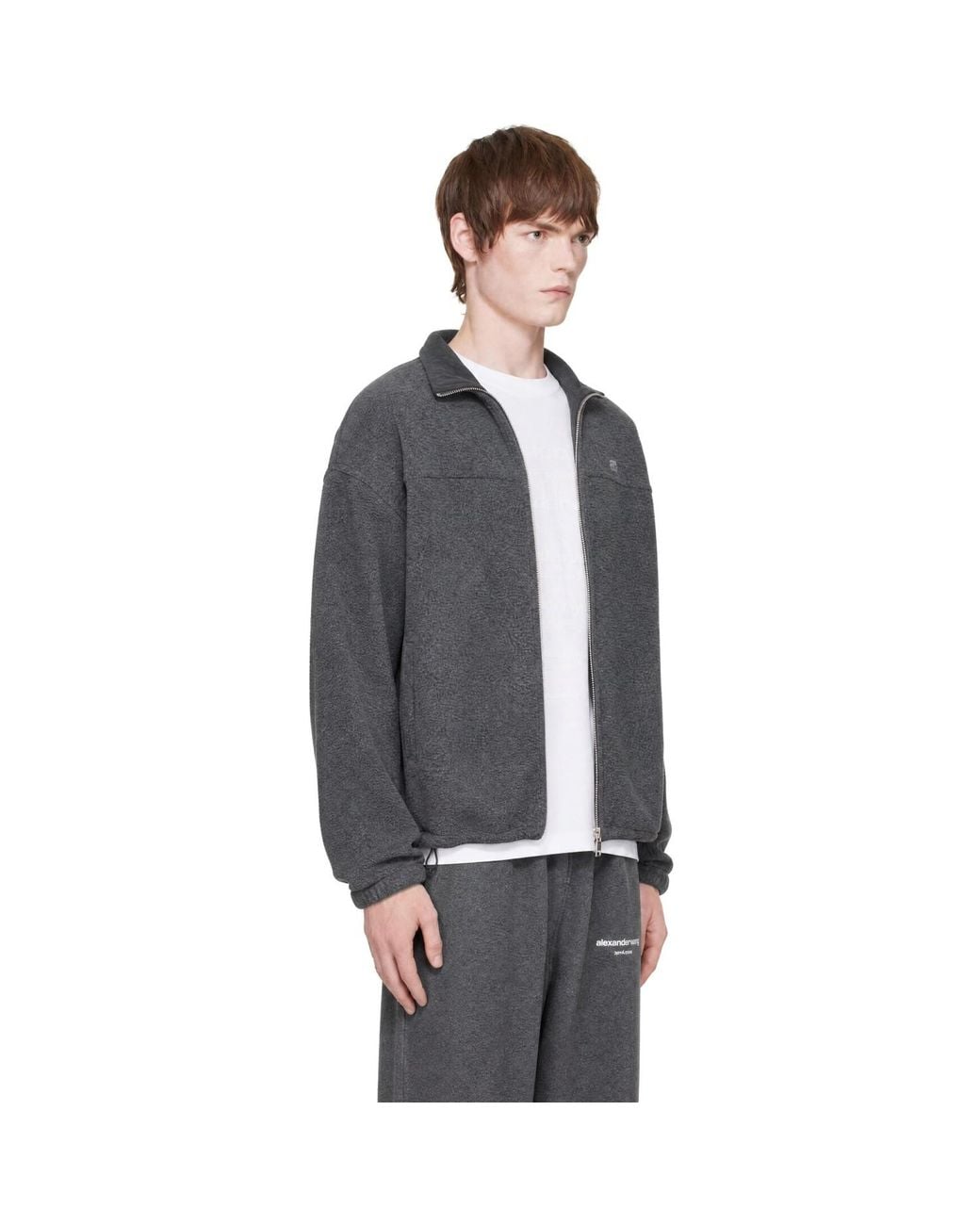 Alexander Wang Blue Reversible Funnel Track Jacket for men