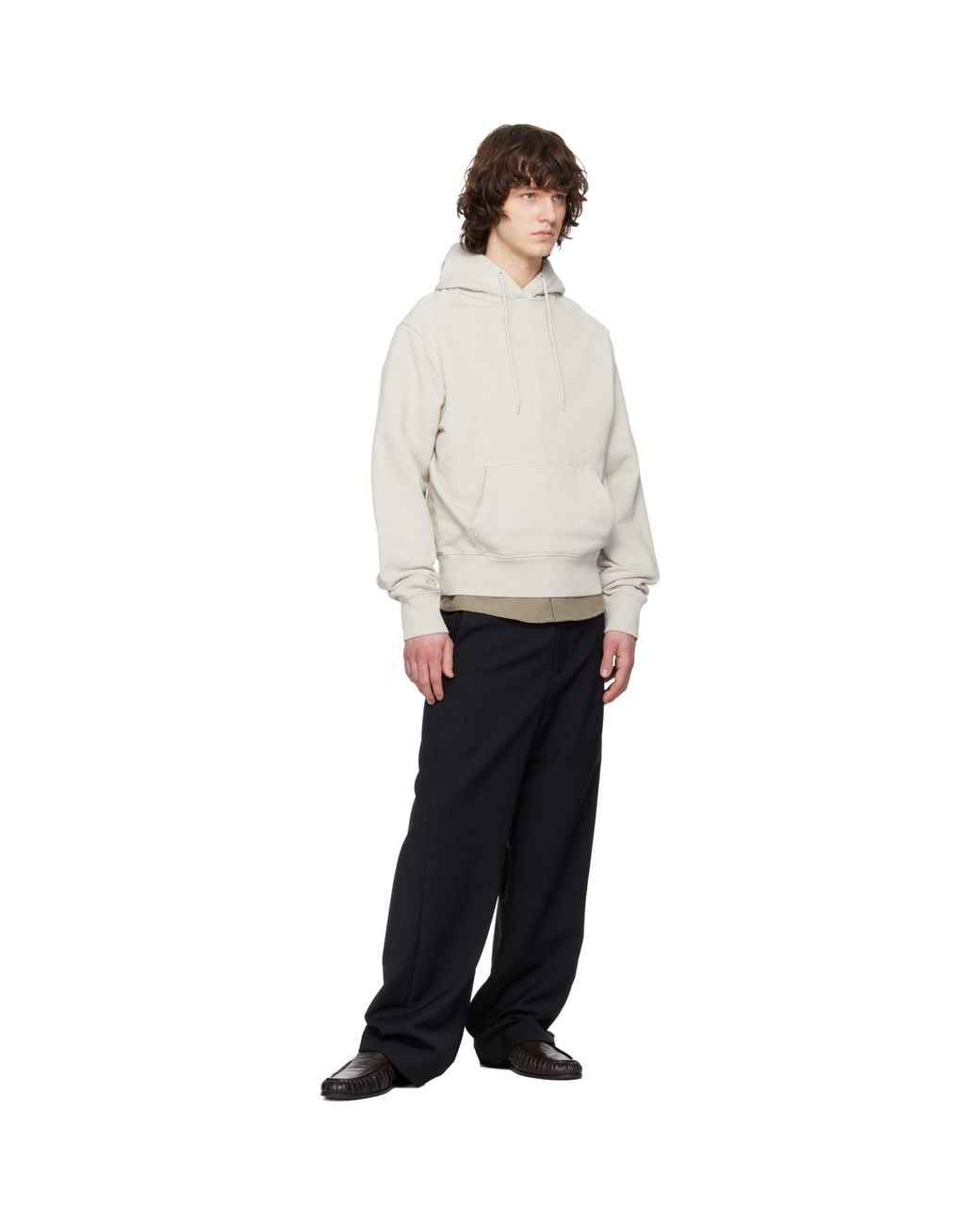 Entire studios White Off- Standard Hoodie for men