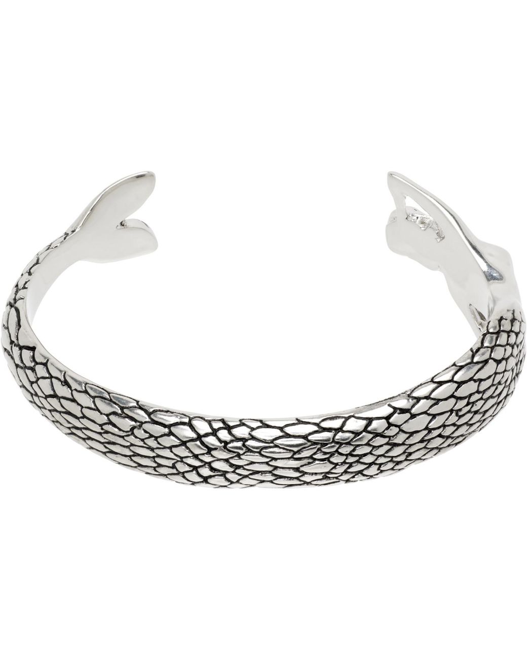 MM6 by Maison Margiela Black Mermaid Cuff Bracelet for men