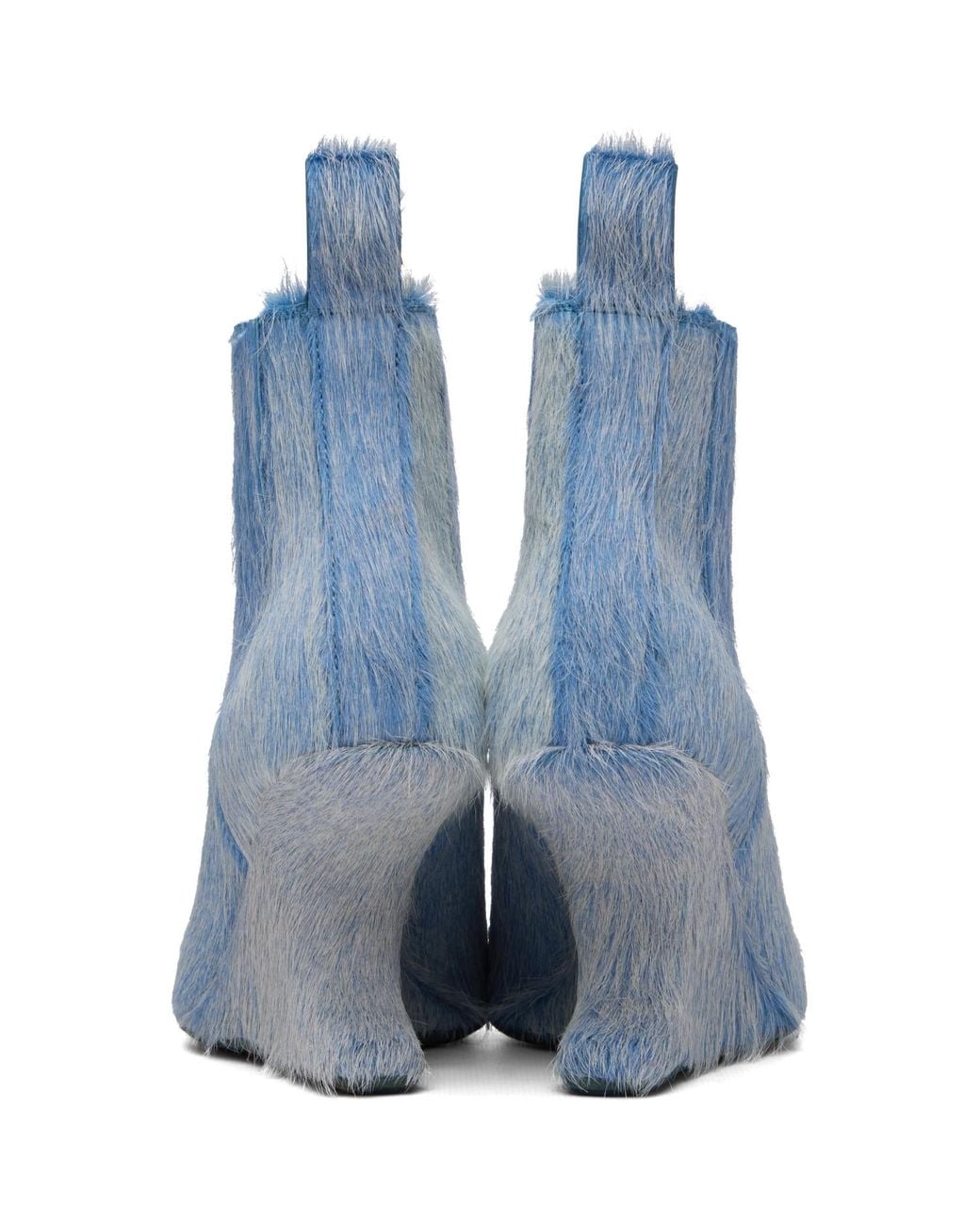 Rick Owens Blue Cantilever 8 Sharp Ankle Boots