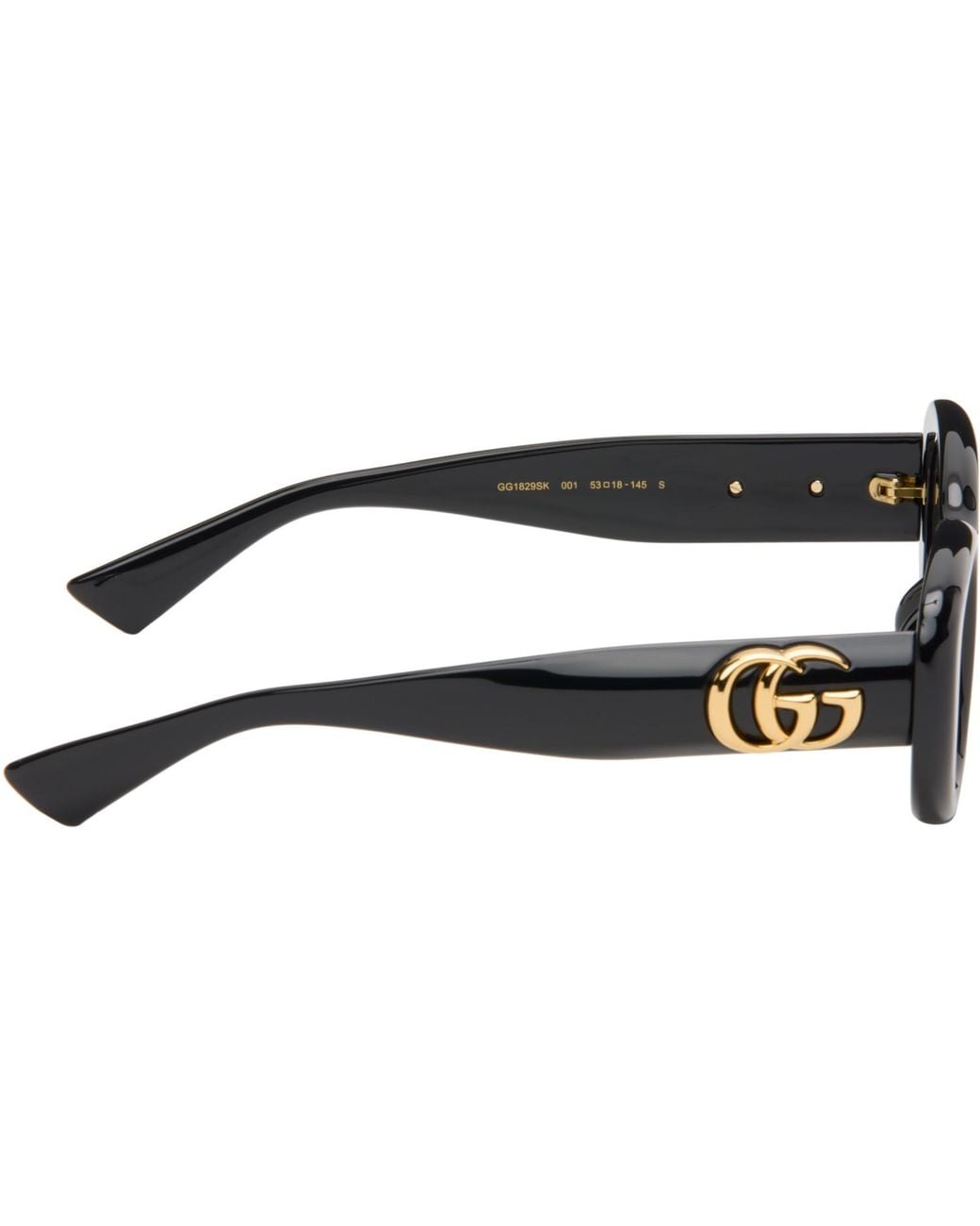 Gucci Gray Gg Oval Sunglasses