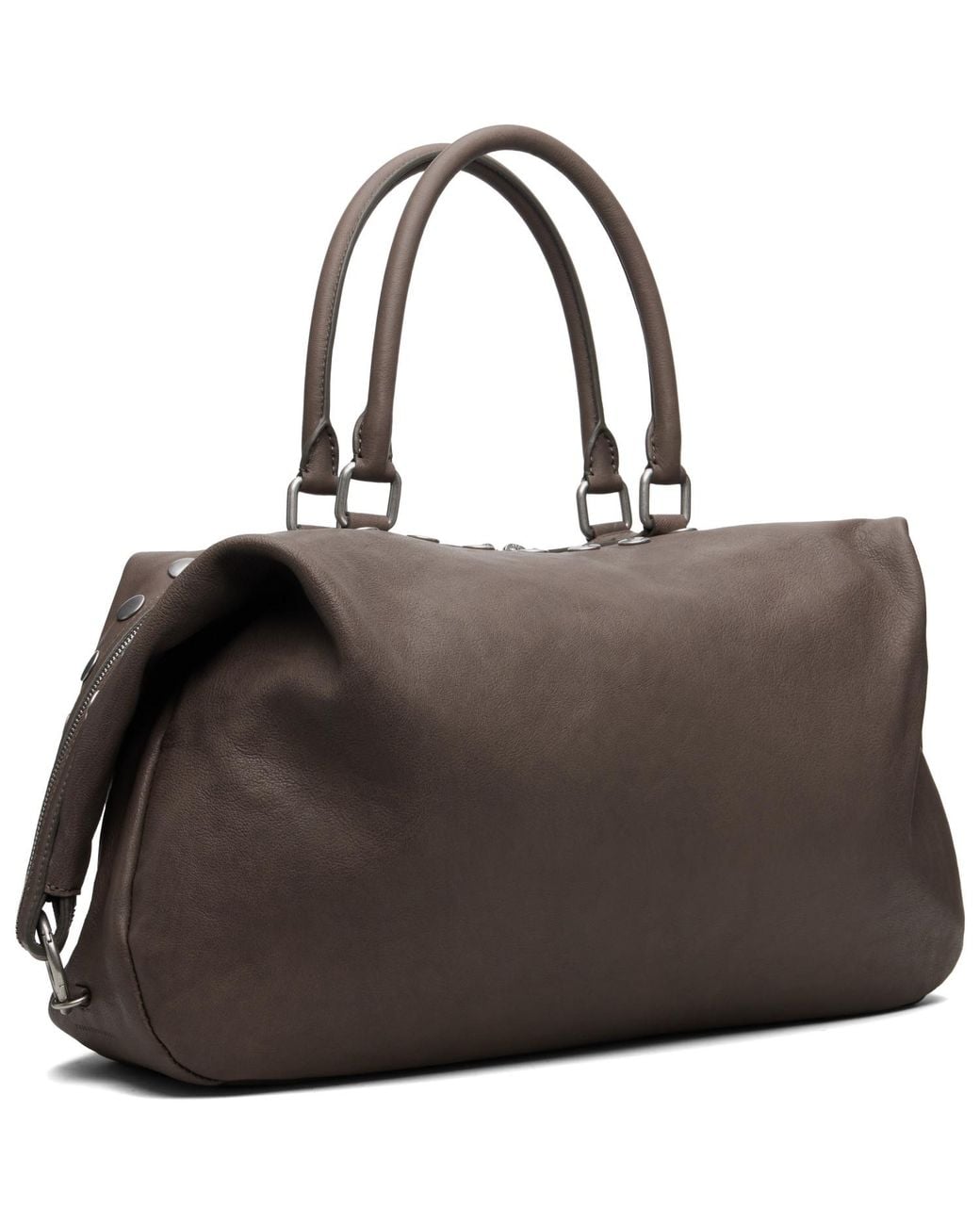 MARGE SHERWOOD Brown Dumpling Stud Bag