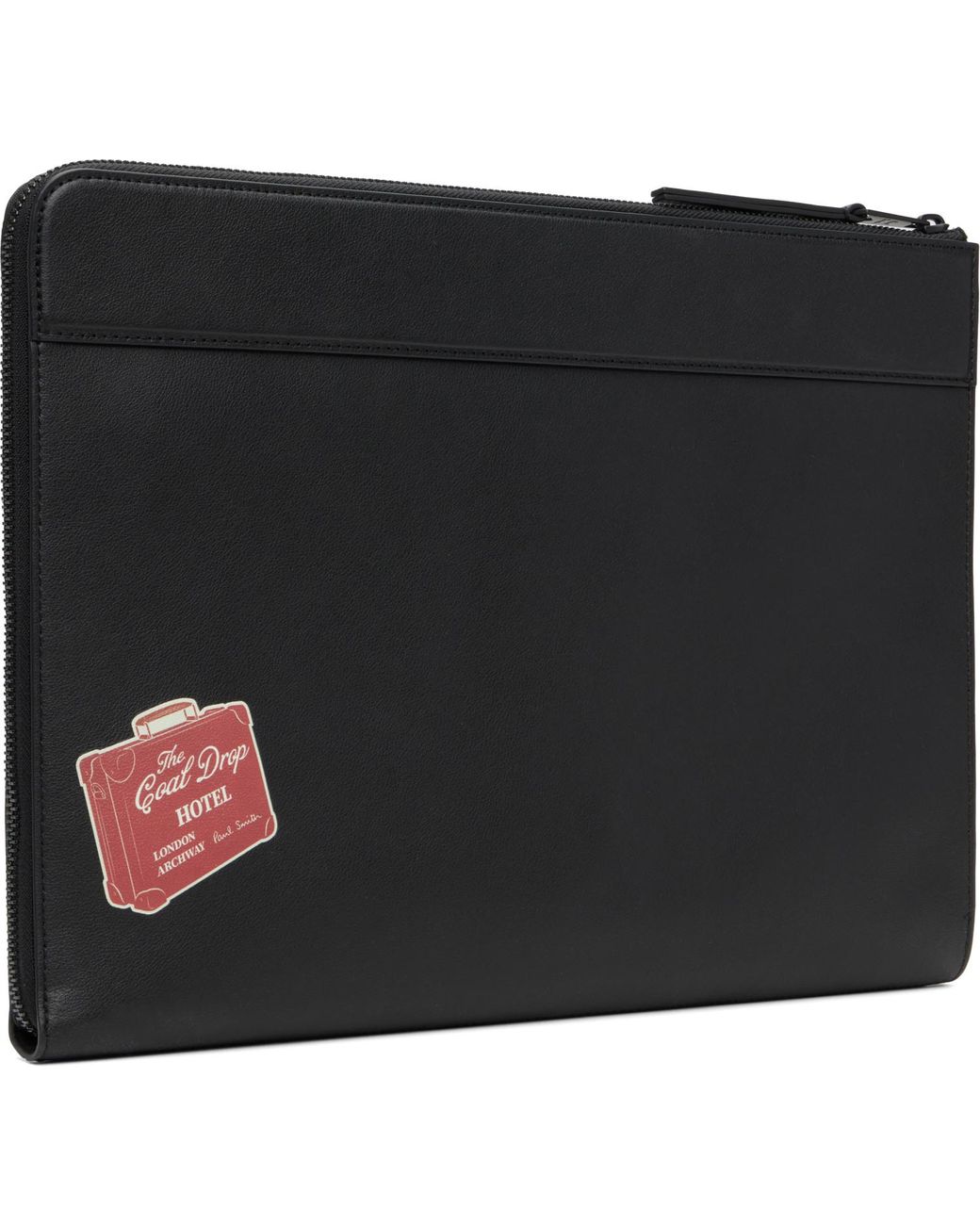 Paul Smith Black 'Hotel Stickers' Document Case for men