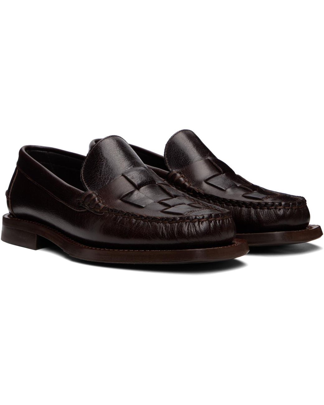 Hereu Black Nombela Waxed Loafers for men