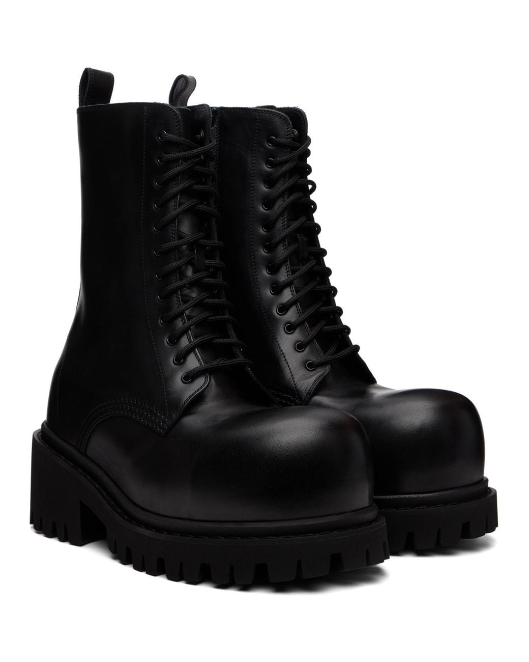 Balenciaga Black Stomper Boots for men