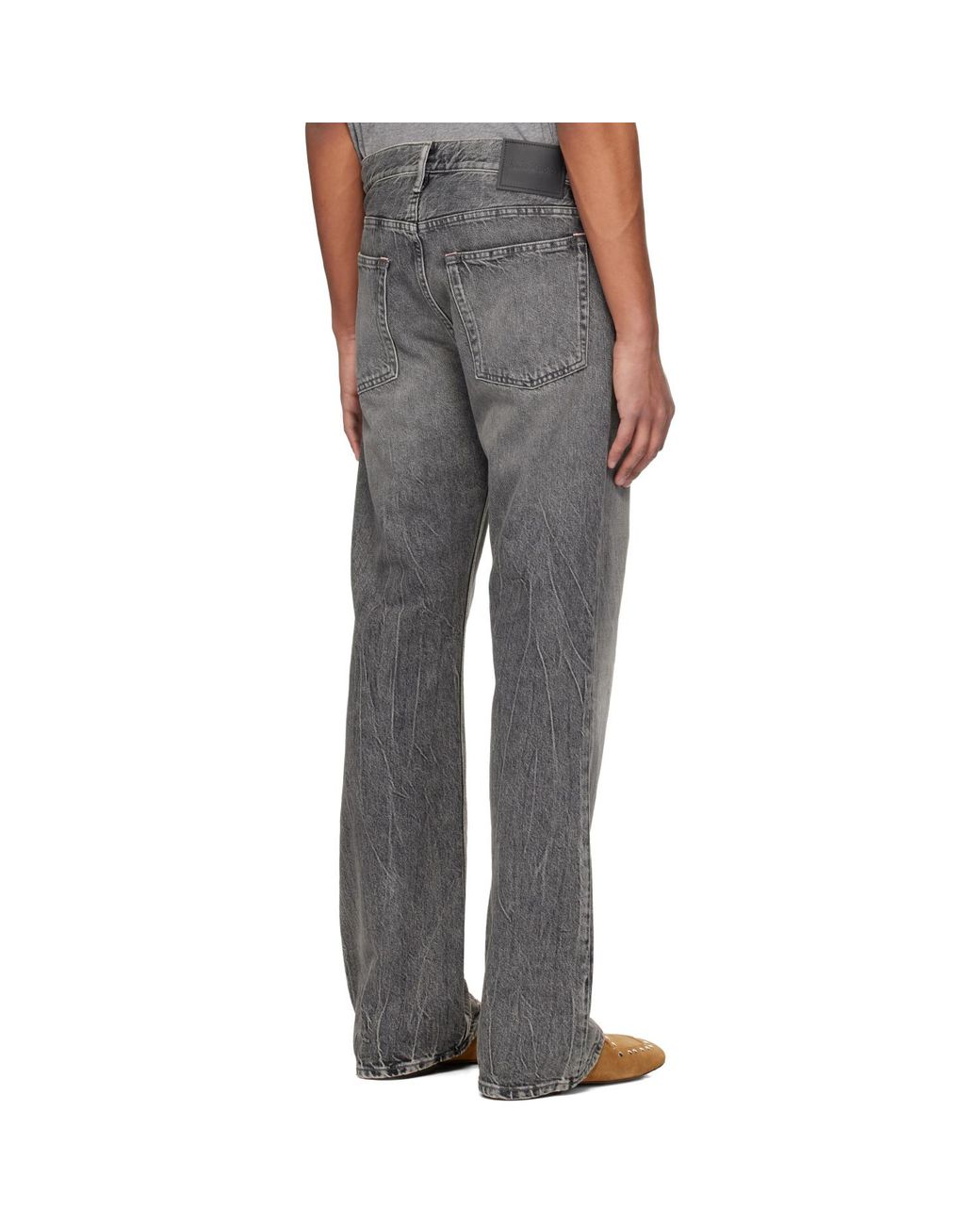 Acne Black 2010M Regular Fit Jeans for men