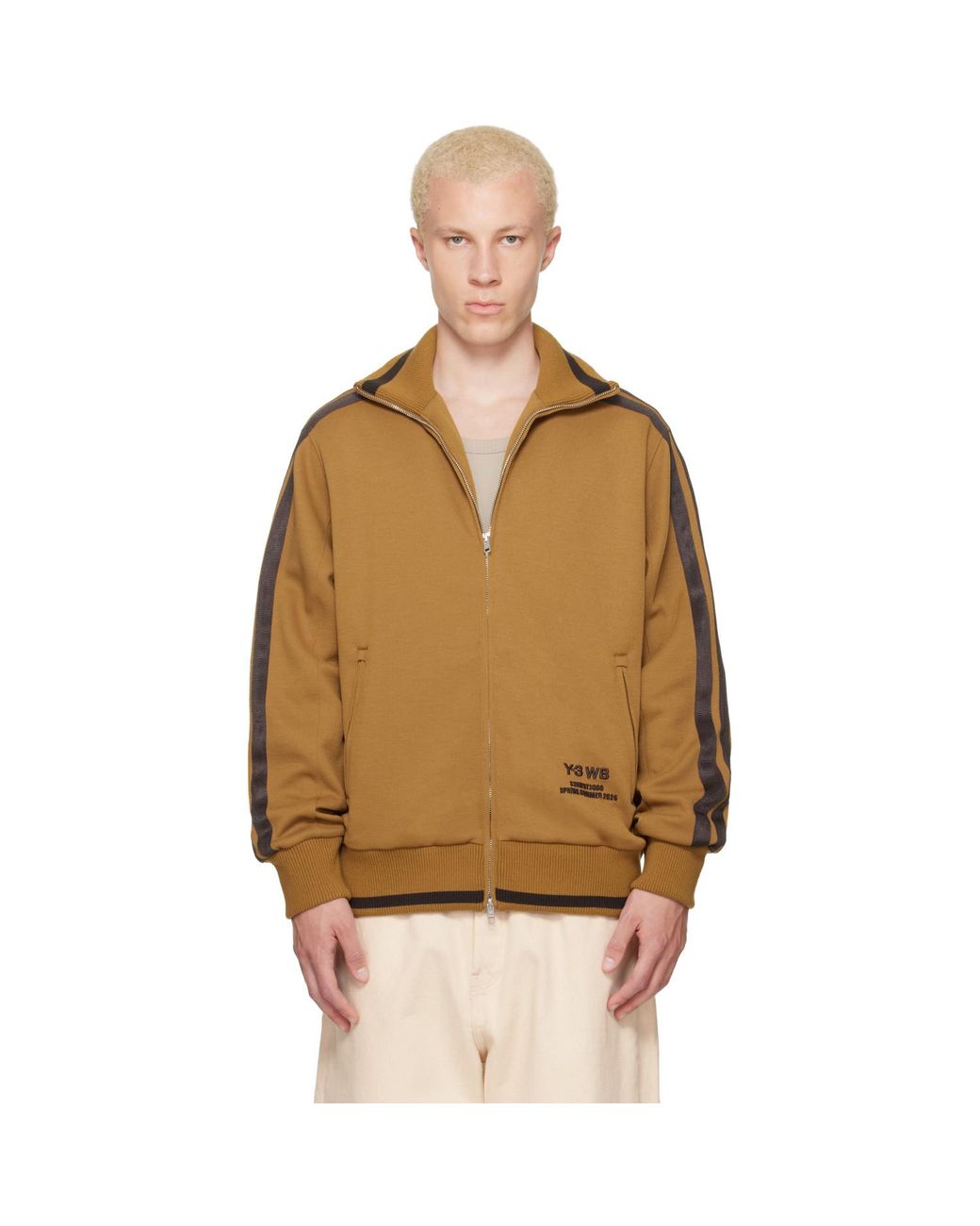 Wales Bonner Brown Tan Y-3 Edition Track Jacket for men