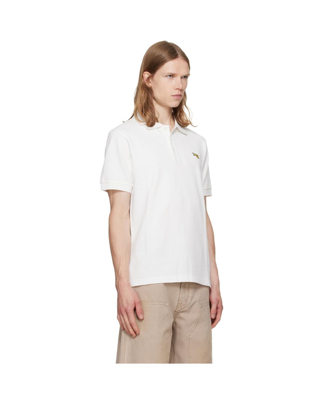 KENZO White Paris Jumping Tiger' Slim Polo for men