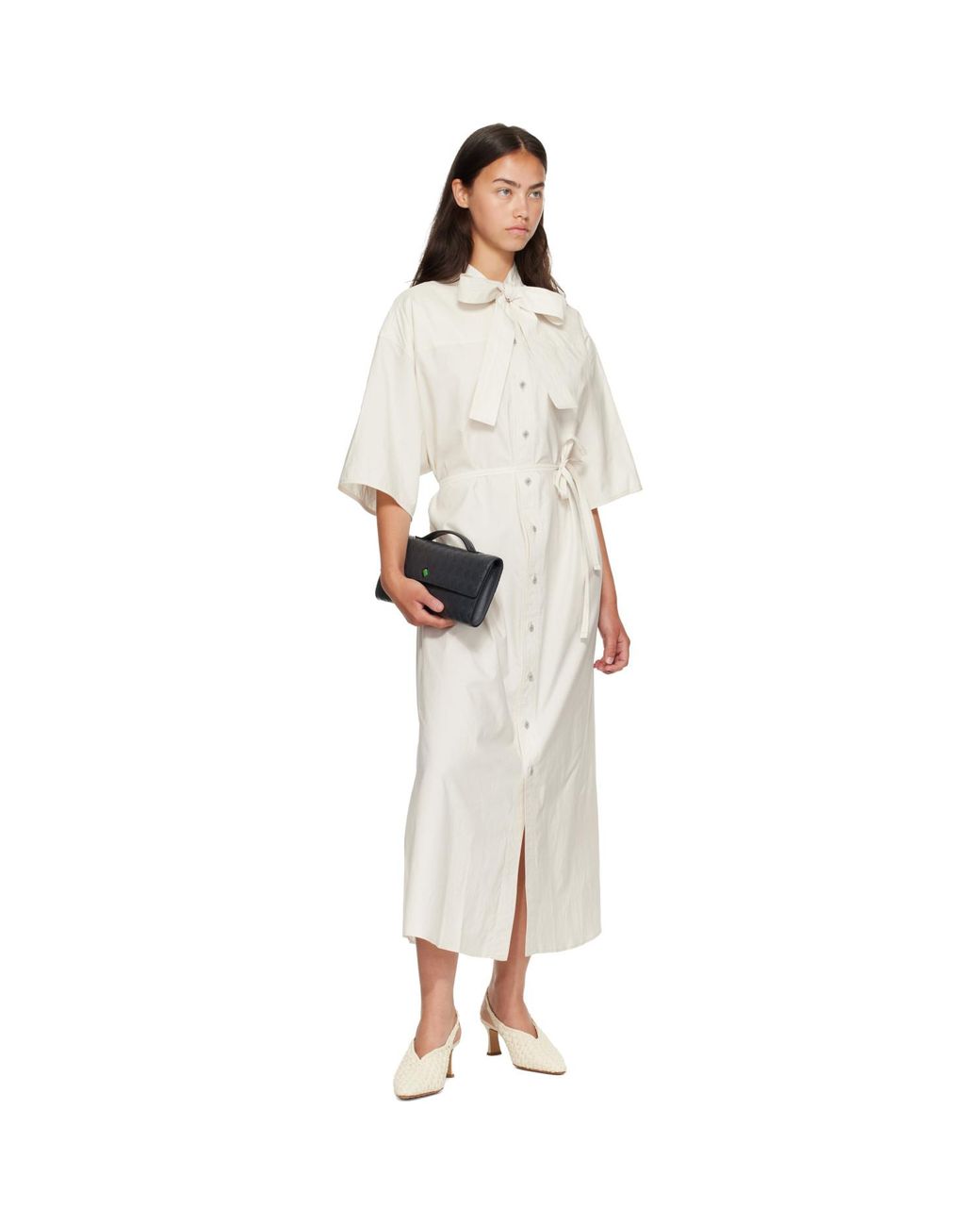Bottega Veneta White Off- Sofia Heels