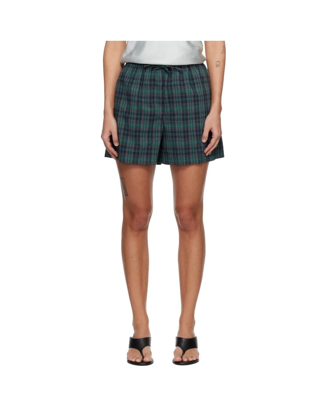 Rohe Blue Check Boxer Shorts