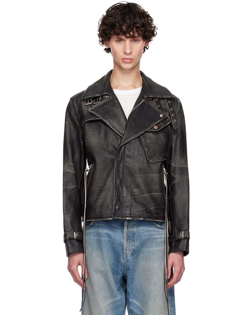 ジャケット・アウター eytys flux leather jacket Eytys Black Flux Leather Jacket Eytys