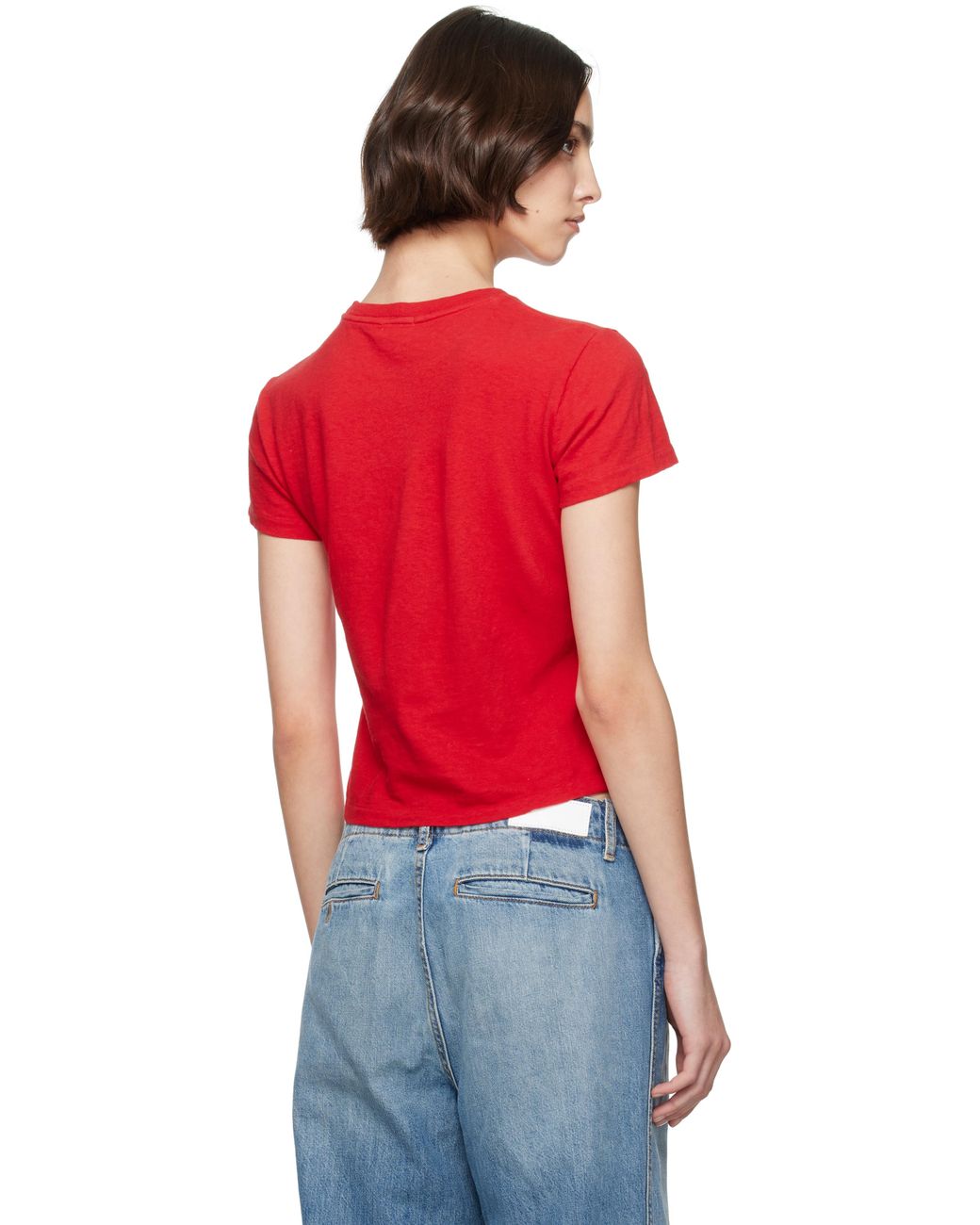 T-Shirt Flip Donna - Manica Corta - Rosso - Taglia Medium - Basic
