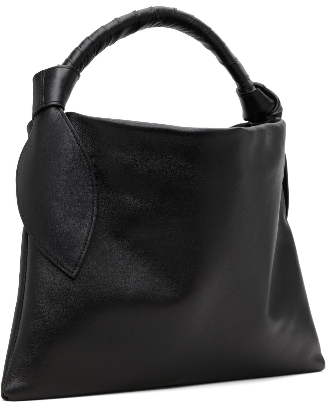 Toga Leather Ribbon Bag in Black | Lyst